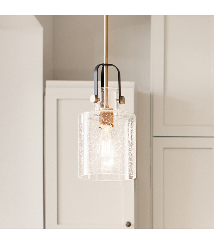 Kichler Kitner Dome Pendant Ceiling Light Natural Brass-7