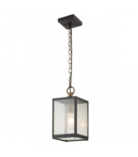 Kichler Lahden Outdoor Pendant Ceiling Light Weathered Zinc IP44-1