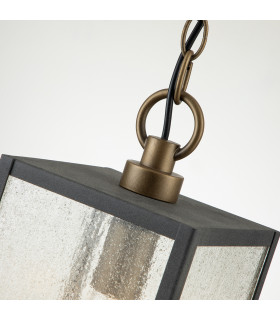Kichler Lahden Outdoor Pendant Ceiling Light Weathered Zinc IP44-2