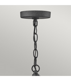 Hinkley Lakehouse Outdoor Pendant Ceiling Light Aged Zinc with Driftwood Grey IP44-2