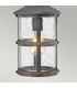 Hinkley Lakehouse Outdoor Pendant Ceiling Light Aged Zinc with Driftwood Grey IP44-4
