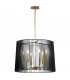 Kichler Linara Wire Frame Pendant Ceiling Light Black & Natural Brass-1