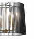 Kichler Linara Wire Frame Pendant Ceiling Light Black & Natural Brass-2