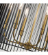 Kichler Linara Wire Frame Pendant Ceiling Light Black & Natural Brass-4