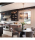 Kichler Linara Wire Frame Pendant Ceiling Light Black & Natural Brass-7