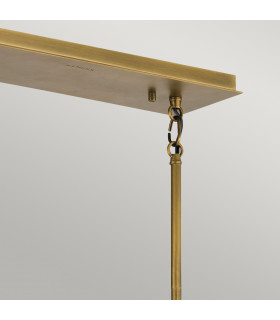 Kichler Linara Wire Frame Pendant Ceiling Light Black & Natural Brass-2