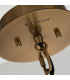 Kichler Linara Slim Pendant Ceiling Light Black & Natural Brass-3