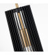 Kichler Linara Slim Pendant Ceiling Light Black & Natural Brass-4