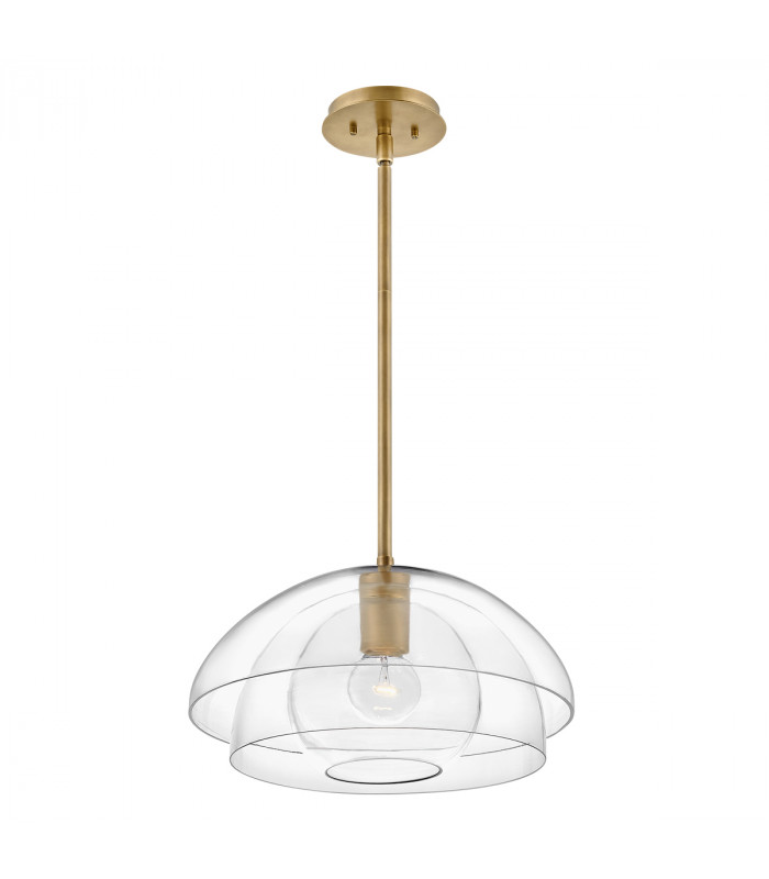Hinkley Lotus Dome Pendant Ceiling Light Heritage Brass-1