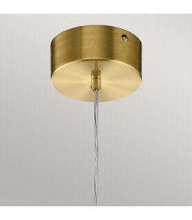 Kichler Moonlit Integrated LED Spherical Pendant Ceiling Light Champagne Gold 3000K-2