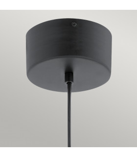 Kichler Moonlit Integrated LED Spherical Pendant Ceiling Light Matte Black 3000K-2