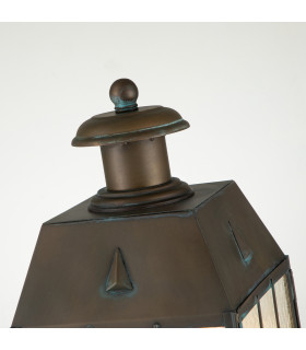 Hinkley Nantucket Outdoor Pedestal Light Aged Brass IP44-2