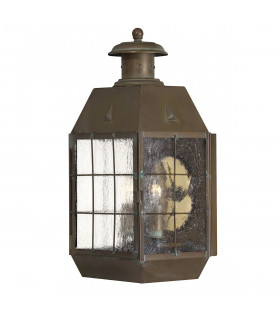 Hinkley Nantucket Outdoor Wall Lantern Aged Brass IP44-1