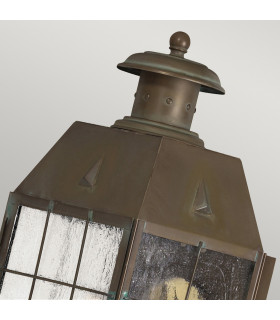 Hinkley Nantucket Outdoor Wall Lantern Aged Brass IP44-2