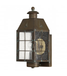 Hinkley Nantucket Outdoor Wall Lantern Aged Brass IP44-1