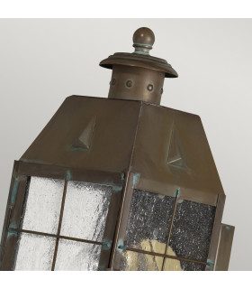 Hinkley Nantucket Outdoor Wall Lantern Aged Brass IP44-2