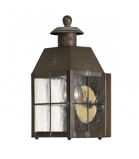 Hinkley Nantucket Outdoor Wall Lantern Aged Brass IP44-1