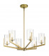 Kichler Nye Multi Arm Pendant Ceiling Light Brushed Natural Brass-1