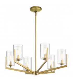 Kichler Nye Multi Arm Pendant Ceiling Light Brushed Natural Brass-1