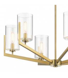 Kichler Nye Multi Arm Pendant Ceiling Light Brushed Natural Brass-2
