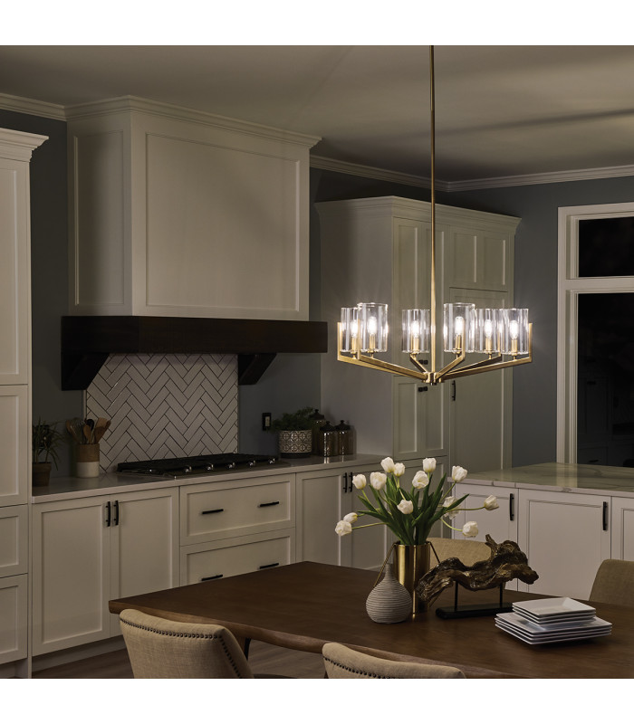 Kichler Nye Multi Arm Pendant Ceiling Light Brushed Natural Brass-7