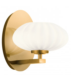Kichler Pim Bathroom Wall Lamp Fox Gold 3000K IP44-1