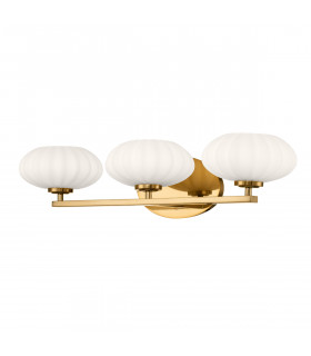 Kichler Pim Bathroom Wall Lamp Fox Gold 3000K IP44-1