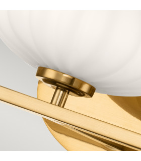 Kichler Pim Bathroom Wall Lamp Fox Gold 3000K IP44-2
