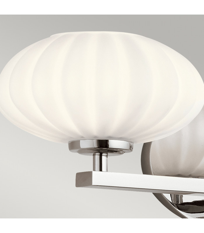 Kichler Pim Bathroom Wall Lamp Polished Chrome 3000K IP44-3