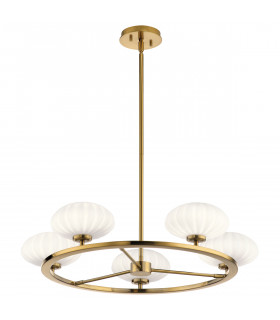 Kichler Pim Globe Pendant Ceiling Light Fox Gold 3000K IP44-1