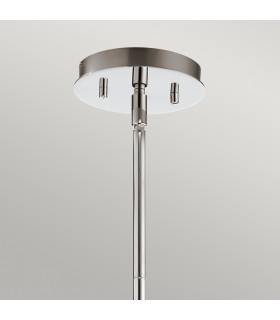 Kichler Pim Globe Pendant Ceiling Light Polished Chrome 3000K IP44-2