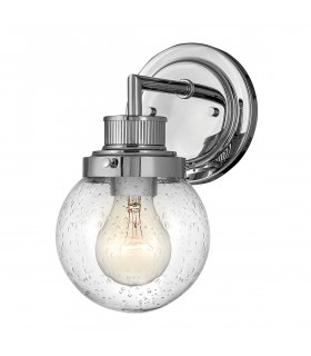 Hinkley Poppy Bathroom Wall Lamp Polished Chrome IP44-1