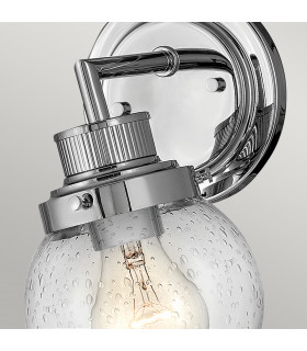 Hinkley Poppy Bathroom Wall Lamp Polished Chrome IP44-2