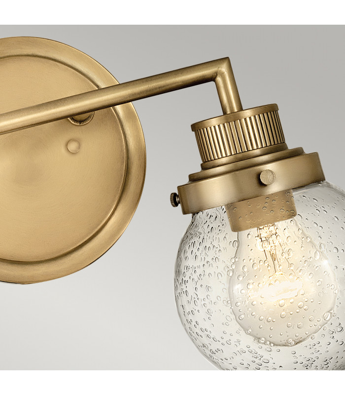 Hinkley Poppy Bathroom Wall Lamp Heritage Brass IP44-3