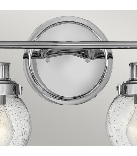 Hinkley Poppy Bathroom Wall Lamp Polished Chrome IP44-2
