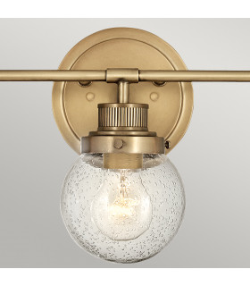 Hinkley Poppy Bathroom Wall Lamp Heritage Brass IP44-2