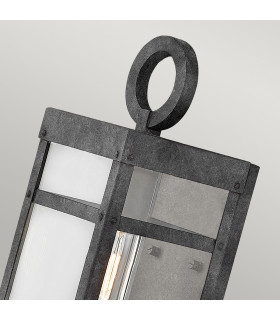 Hinkley Porter Outdoor Wall Lantern Aged Zinc IP44-2