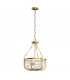 Kichler Roux Cylindrical Pendant Ceiling Light Natural Brass-1