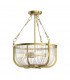 Kichler Roux Cylindrical Pendant Ceiling Light Natural Brass-5