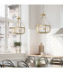 Kichler Roux Cylindrical Pendant Ceiling Light Natural Brass-7
