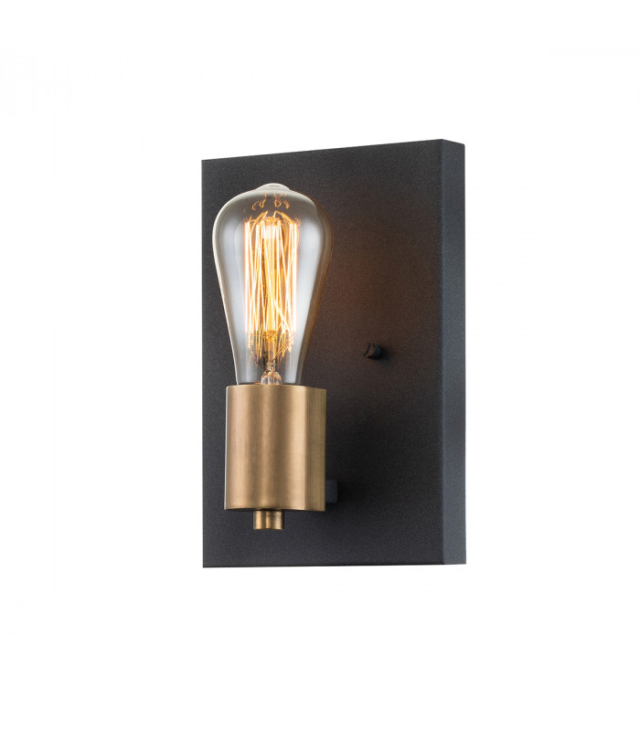 Hinkley Silas Wall Lamp Aged Zinc & Heritage Brass-1
