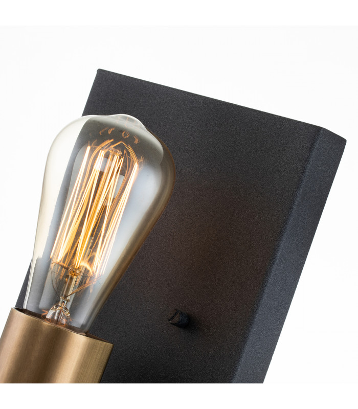 Hinkley Silas Wall Lamp Aged Zinc & Heritage Brass-3