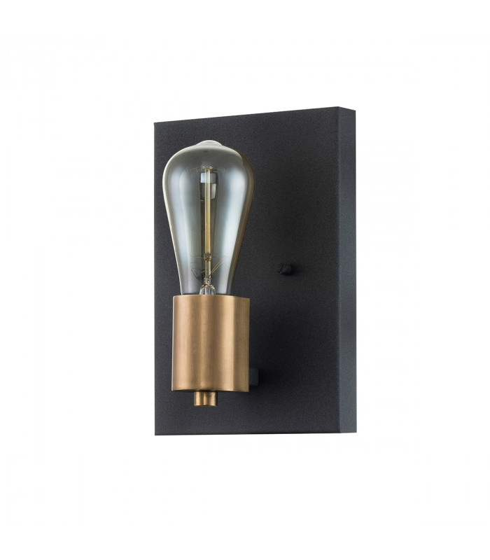 Hinkley Silas Wall Lamp Aged Zinc & Heritage Brass-5