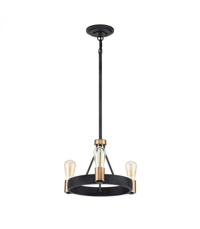 Hinkley Silas Cylindrical Pendant Ceiling Light Aged Zinc & Heritage Brass-4