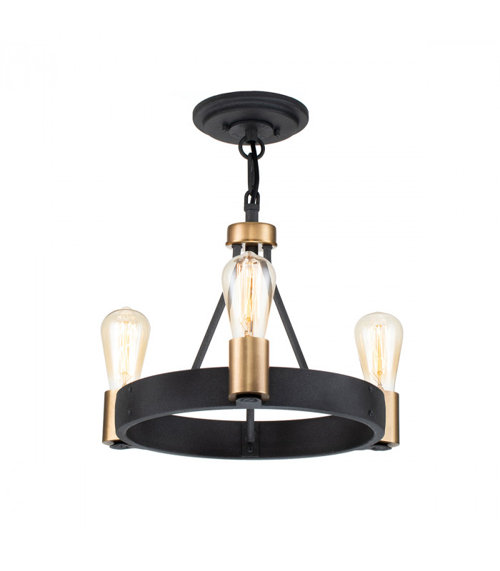 Hinkley Silas Cylindrical Pendant Ceiling Light Aged Zinc & Heritage Brass-5