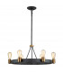 Hinkley Silas Cylindrical Pendant Ceiling Light Aged Zinc & Heritage Brass-1