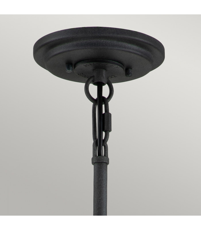 Hinkley Silas Cylindrical Pendant Ceiling Light Aged Zinc & Heritage Brass-4