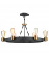 Hinkley Silas Cylindrical Pendant Ceiling Light Aged Zinc & Heritage Brass-6