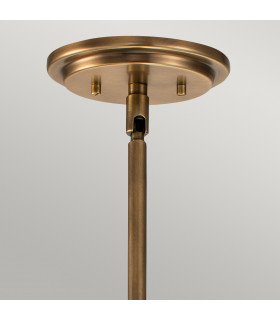 Hinkley Somerset Globe Pendant Ceiling Light Heritage Brass-2