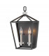 Hinkley Stinson Lanterns Pendant Ceiling Light Black with Polished Nickel-1